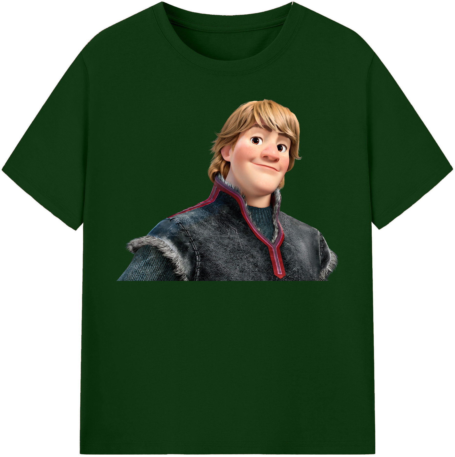 （画像用） アナと雪の女王 アンナ エルサ Frozen Anna Elsa 綿100％半袖Tシャツ（フロントプリント）